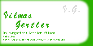 vilmos gertler business card